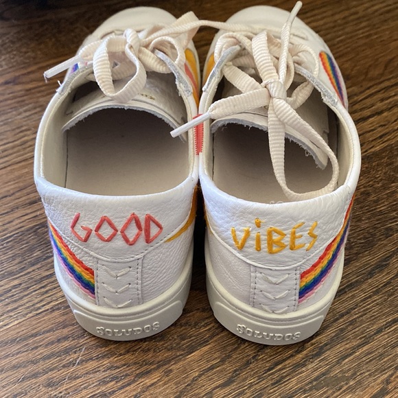 Soludos Shooting Star Embroidered Leather Sneakers - Picture 3 of 7